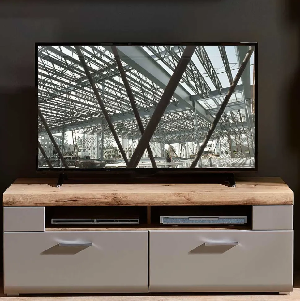 140x51x47 TV Element in Grau & Eiche - Fraguca