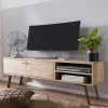 145x47x35 TV Lowboard aus Mango Massivholz - Geyco