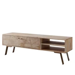 145x47x35 TV Lowboard aus Mango Massivholz - Geyco