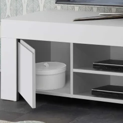 138x44x42 TV Lowboard in Weiß lackiert - Mikes