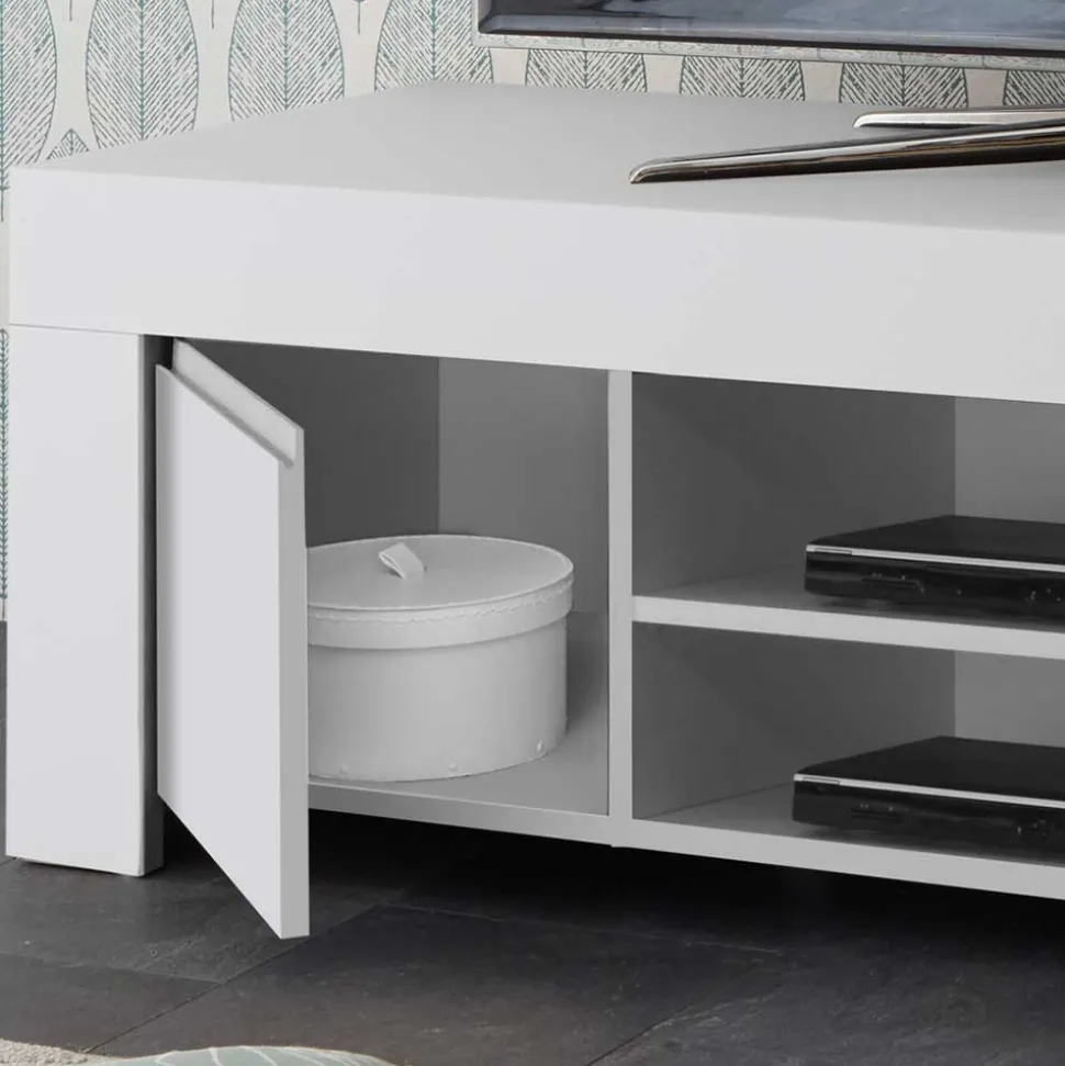 138x44x42 TV Lowboard in Weiß lackiert - Mikes