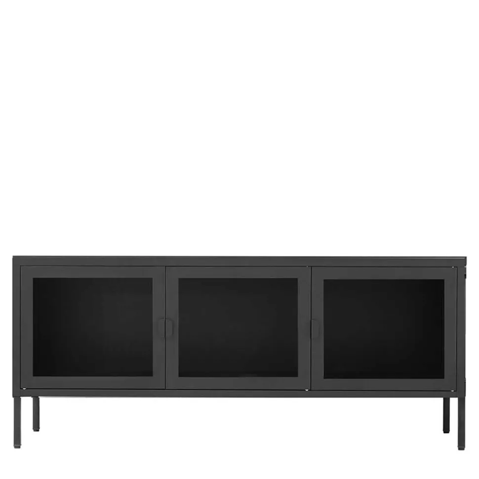 130x55x40 TV Lowboard mit drei Glastüren - Estang