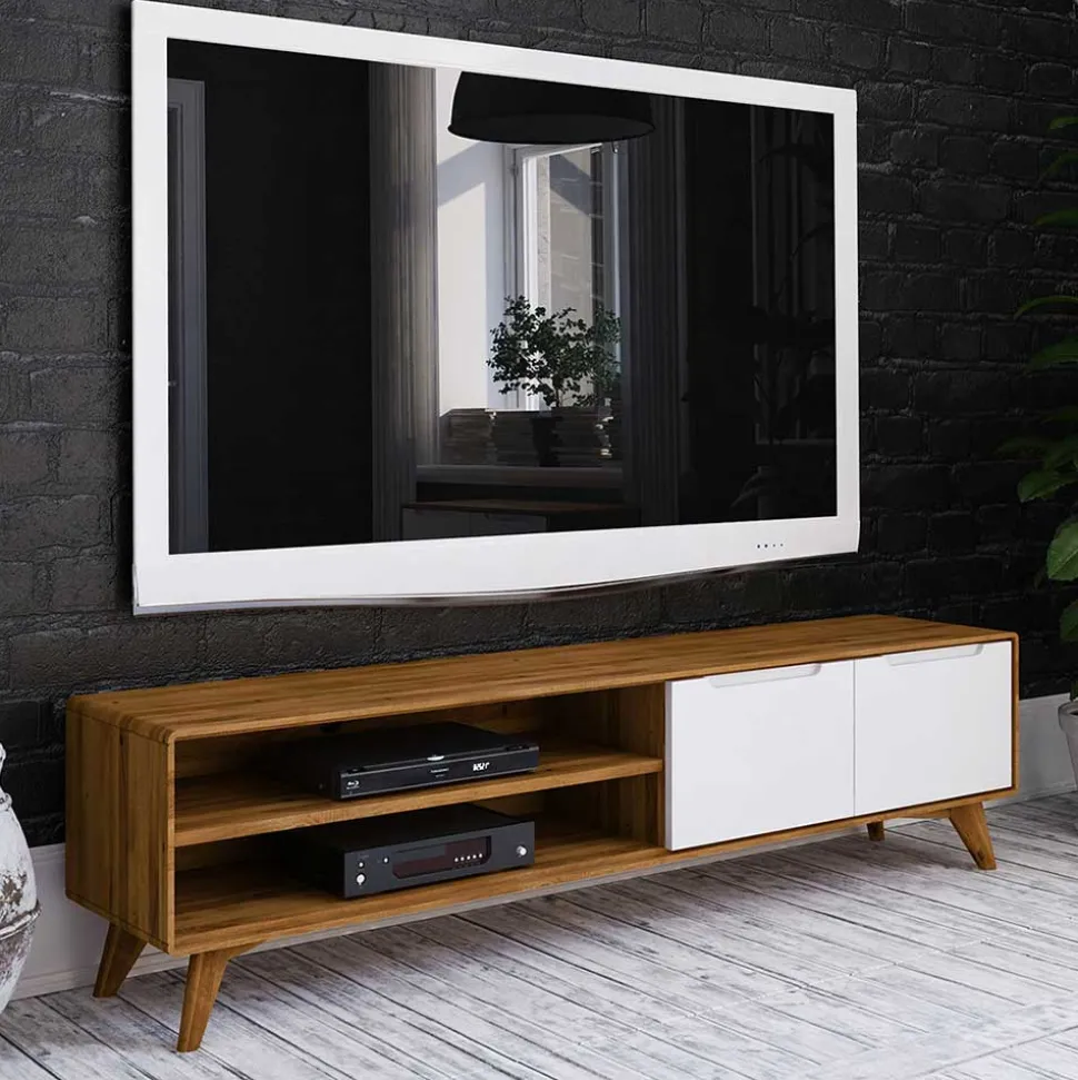 180x48x40 TV Möbel in Wildeiche & Weiß - Diesta