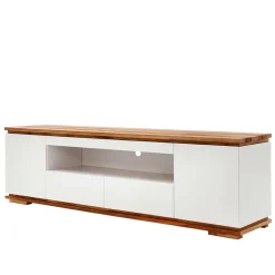 202x54x40 TV Unterschrank in Weiß & Asteiche - Vangels