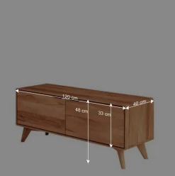 120x48x40 TV Unterschrank mit zwei Türen - Junola