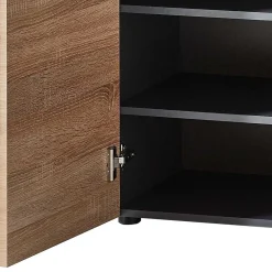 80x107x38 Vertiko für Schuhe in Wildeiche Optik - Kuetra