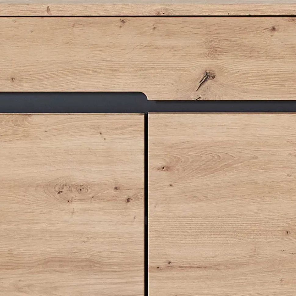 80x107x38 Vertiko für Schuhe in Wildeiche Optik - Kuetra