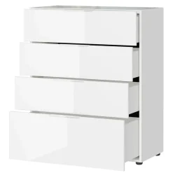 83x101x42 Vier-Schubladen-Kommode in Weiß - Thima