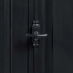 220x96x53 Vintage Design Anrichte in Schwarz - Niovan