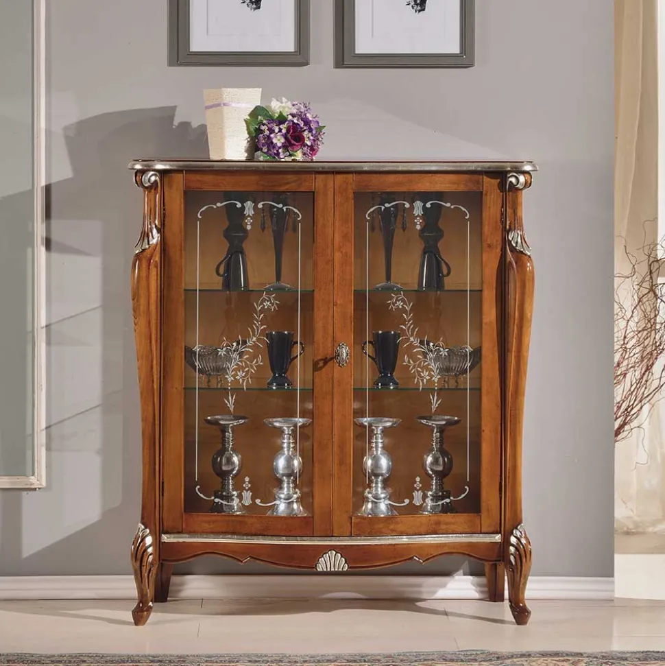 107x120x40 Vitrine im Italienischen Stil - Carlenna