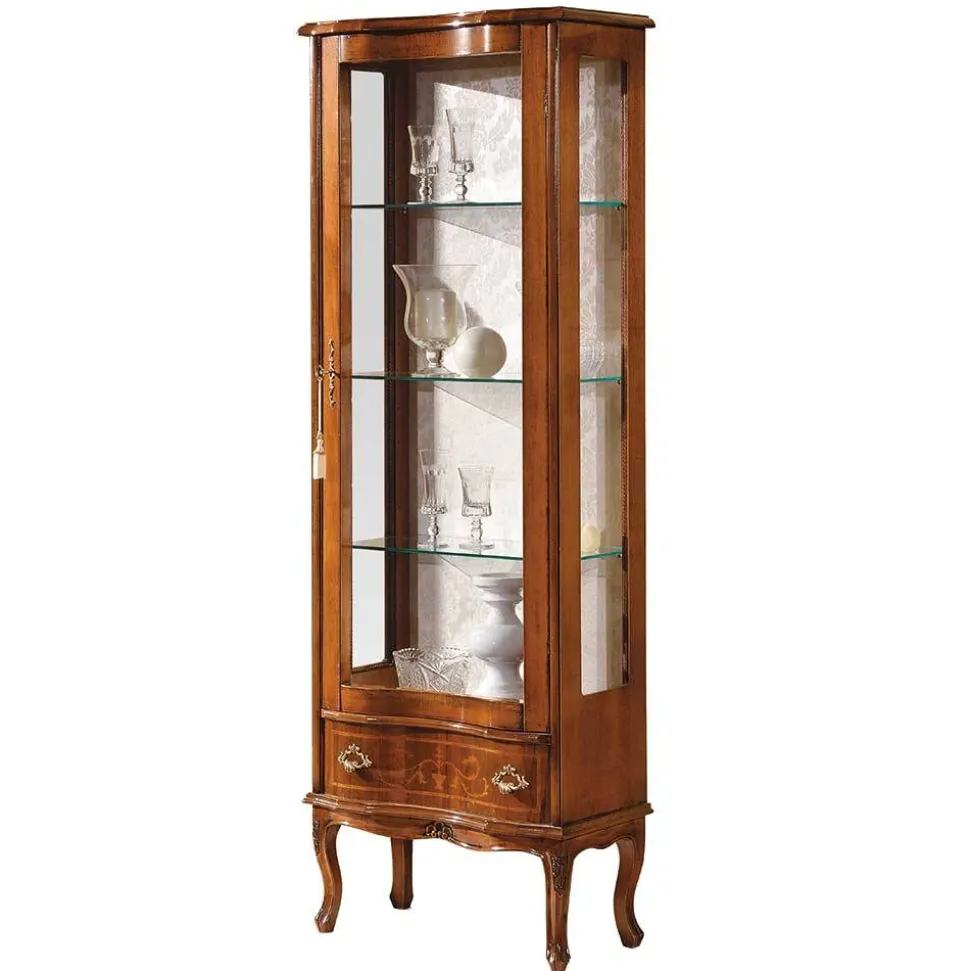 31x175x60 Vitrinenschrank im Italienischem Stil - Venerdina