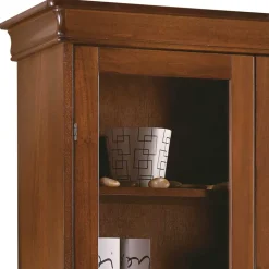 94x179x38 Vitrinenschrank im klassischen Stil - Lemerzi