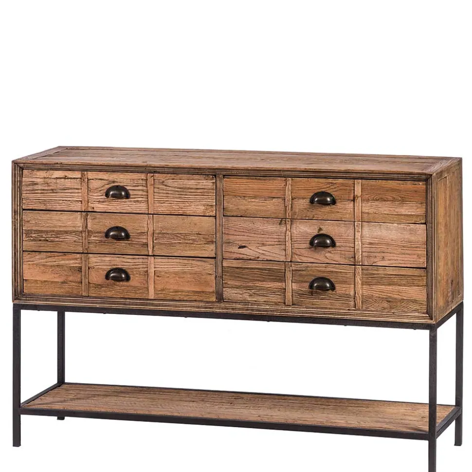 135x90x40 Vontage Tischkonsole mit sechs Schubladen - Uvolph