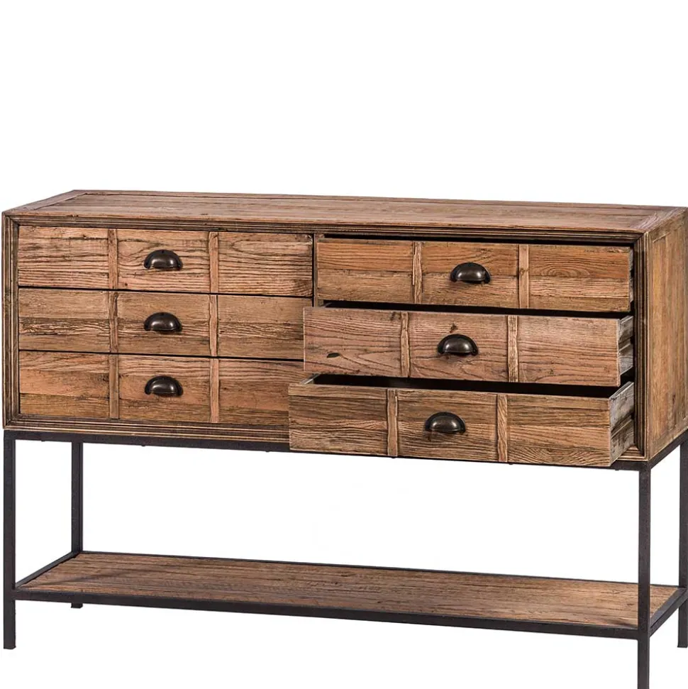 135x90x40 Vontage Tischkonsole mit sechs Schubladen - Uvolph