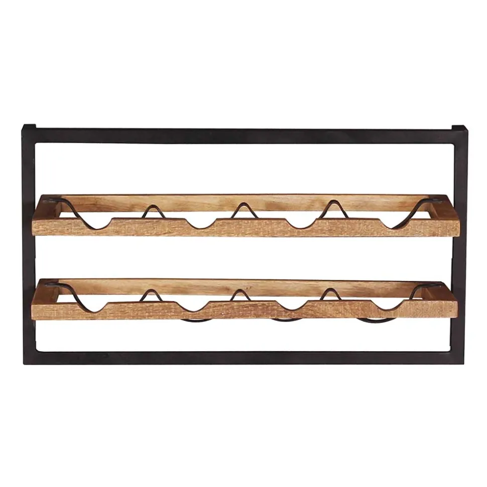 65x35x25 Wand Weinregal für acht Flaschen - Evradon