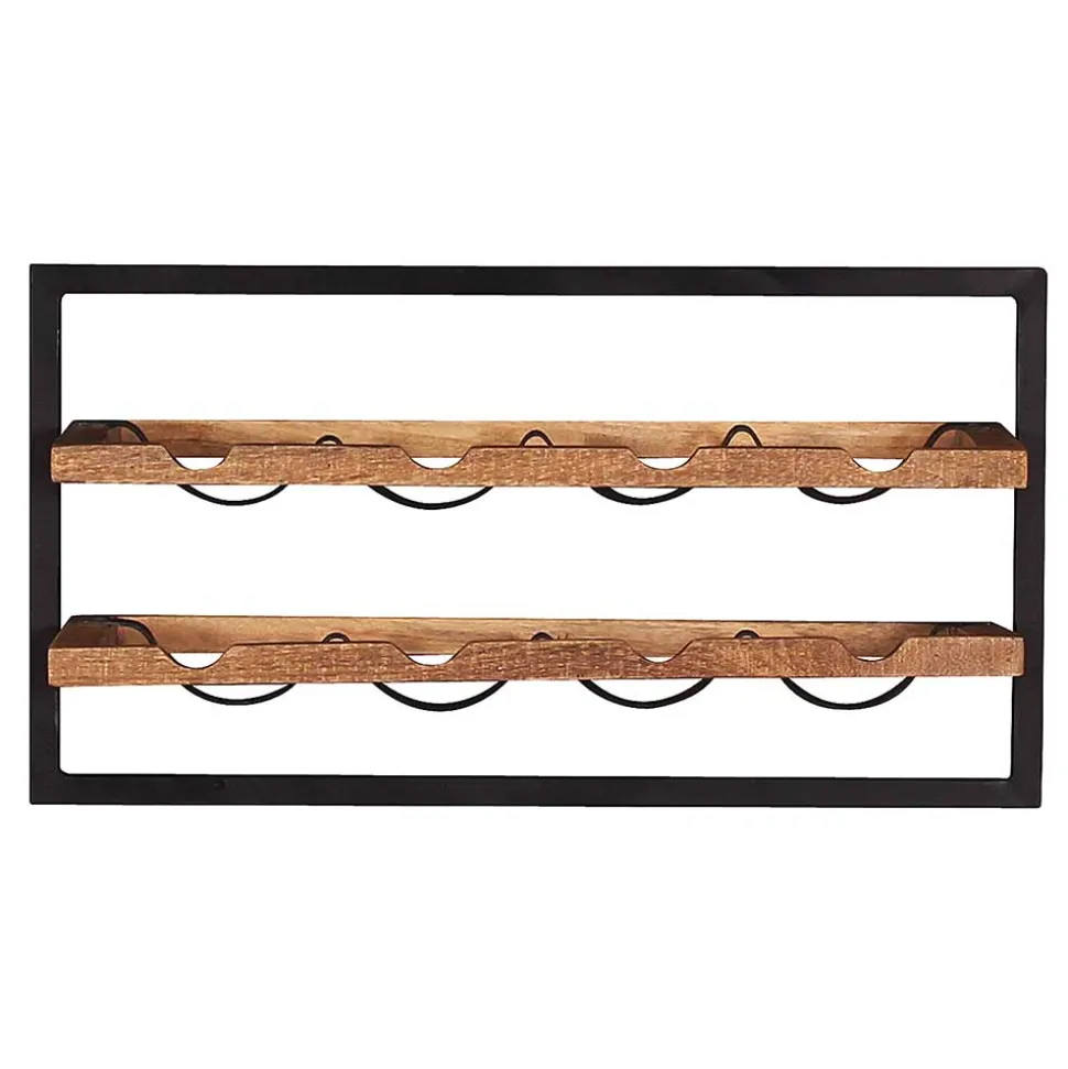 65x35x25 Wand Weinregal für acht Flaschen - Evradon