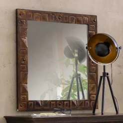 68x79x8 Wandspiegel im Kolonialstil - Solapura