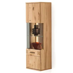 45x149x37 Wandvitrine in Eiche Bianco - Crupean