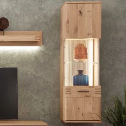 45x149x37 Wandvitrine in Eiche Bianco - Crupean