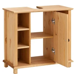 60x65x30 Waschbeckenunterschrank aus Massivholz - Akzinad