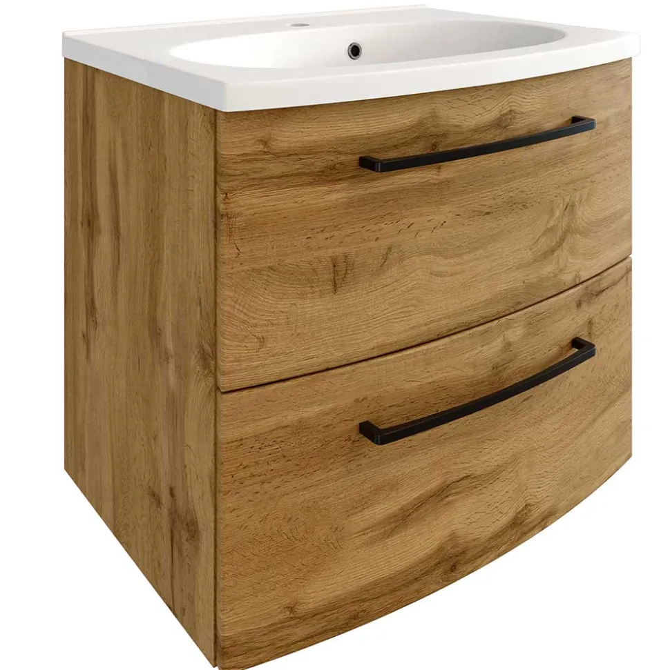 60x54x45 Waschtischkonsole in Wildeiche Optik - Arazony