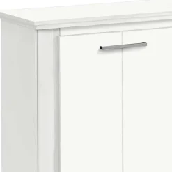 170x82x35 Weißes Sideboard auf Sockel - Enzetra