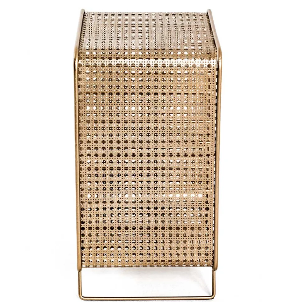 30x46x24 Weinregal aus Stahl in Gold - Loukan