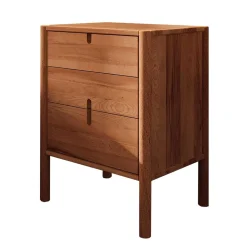 60x69x36 Wildbuche Nachtkommode geölt - Indrya