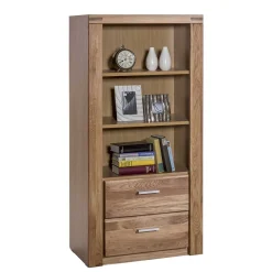 68x140x40 Wohnraum Regal aus Wildeiche - Maila