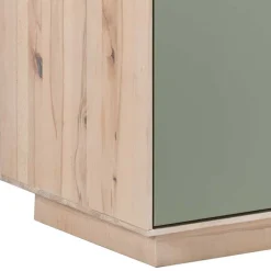 90x120x45 Wohnzimmer Highboard in Grau & Buche - Ajevos