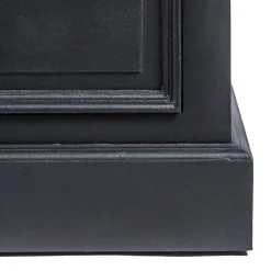 61x180x42 Wohnzimmer Schrank in Schwarz & Teak - Niovan