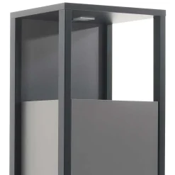 40x178x37 Wohnzimmer Schrank in Grau & Anthrazit - Ridona I