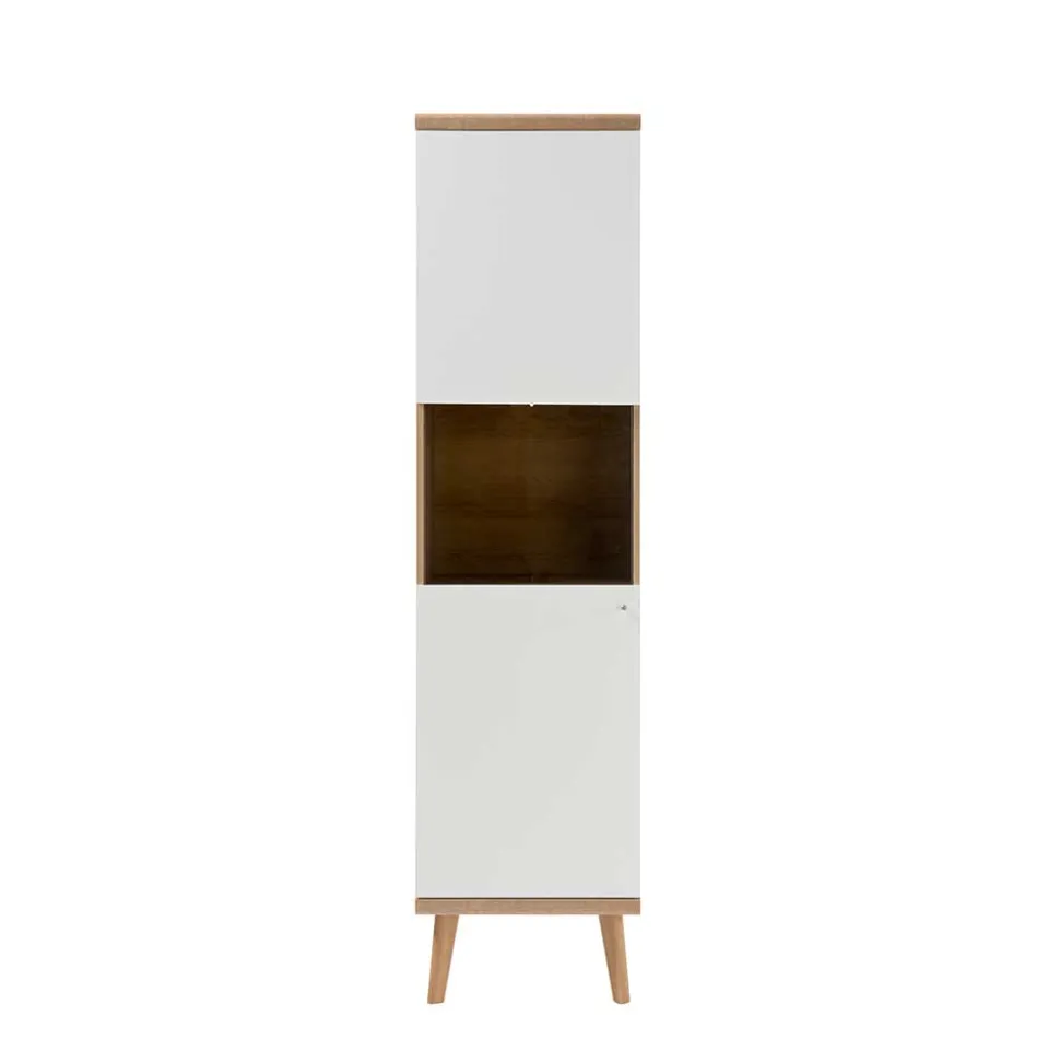 50x197x40 Wohnzimmer Schrank mit Glas - Cablos I