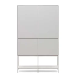 98x160x98 Wohnzimmer Schrank 4-türig & Fach - Dresconio