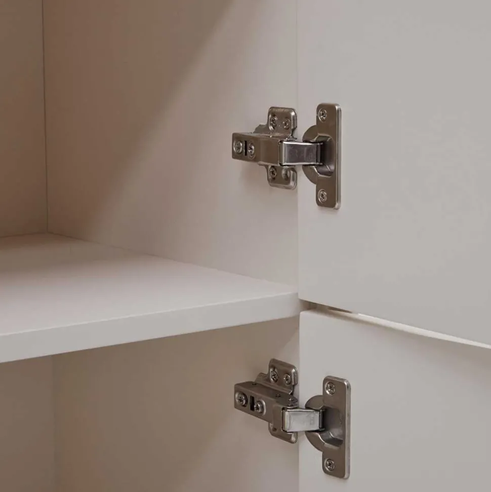 98x160x98 Wohnzimmer Schrank 4-türig & Fach - Dresconio