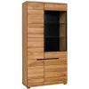 102x197x42 Wohnzimmerschrank mit Glas - 4-türig - Sennya
