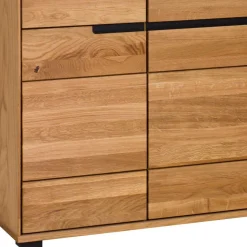102x197x42 Wohnzimmerschrank mit Glas - 4-türig - Sennya