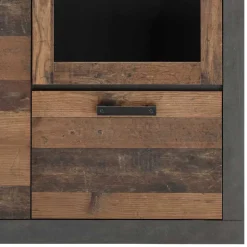 97x201x40 Wohnzimmerschrank mit Glastür - Timuras