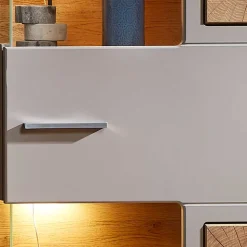 65x205x37 Wohnzimmerschrank mit Glaseinsätzen - Fraguca I