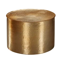 61x41x61 Wohnzimmer-Tisch aus Alu in Gold - Rading