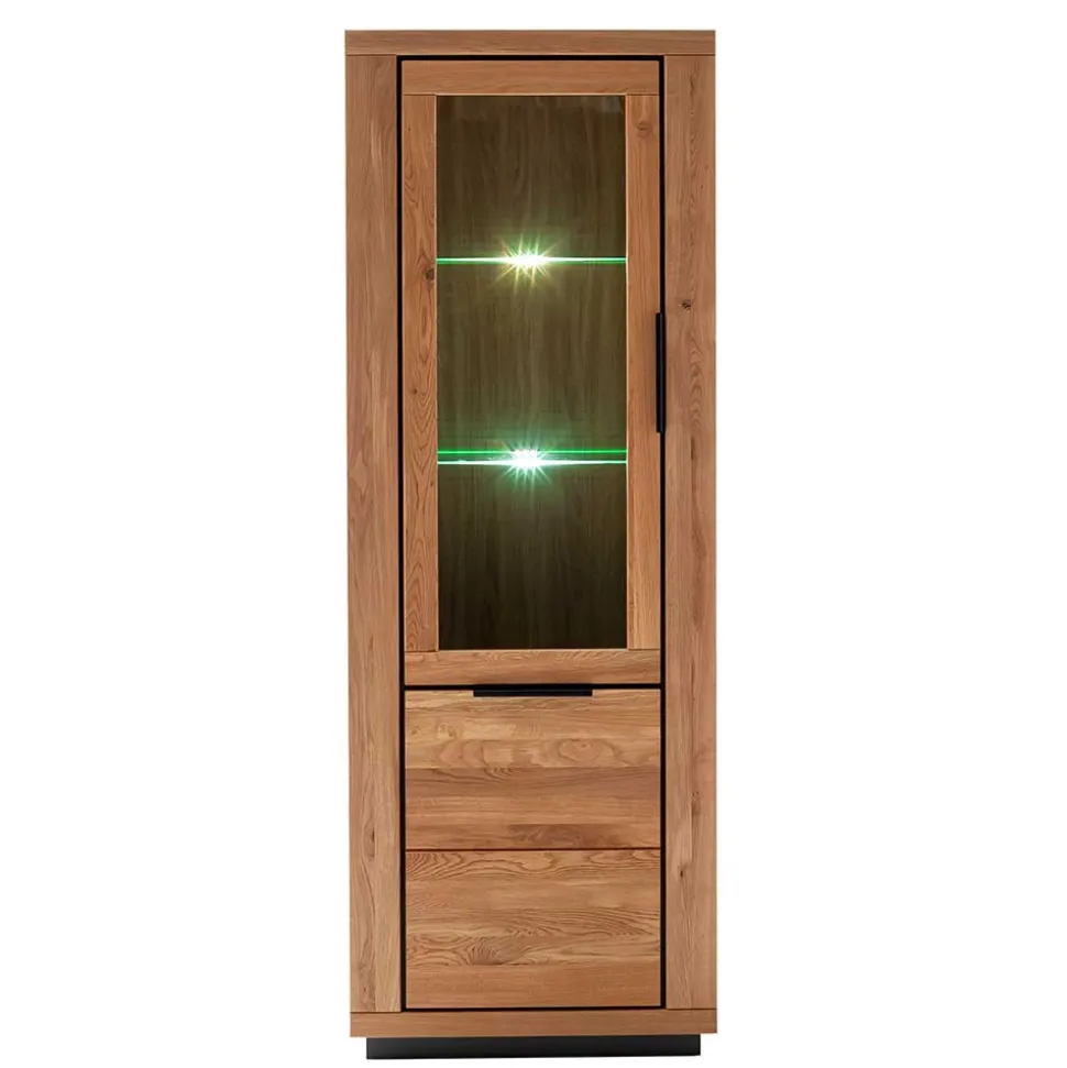 72x200x40 Wohnzimmervitrine teilmassiv - Vlacoma