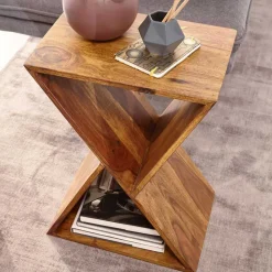 43x60x30 X Design Couchisch aus Sheesham Massivholz - Andarina