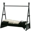 111x209x212 Zelt Kinderbett in Schwarz - Loytina