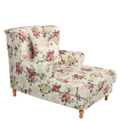XXL Landhaus Sessel mit Rosen Muster - Gelvino