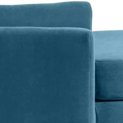 XXL Sessel in Petrol Blau & Buche Natur - Mexica