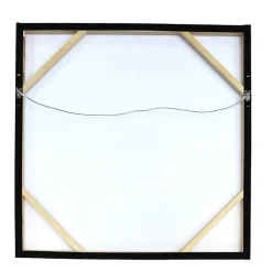 Zebra Wandbild in Rot Schwarz - Huvina