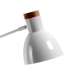 Zeitlose Tischleuchte in Weiß & Buche - Laola