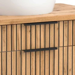 Zweifach-Waschtisch und Spiegelschrank - Crystoga (zweiteilig)