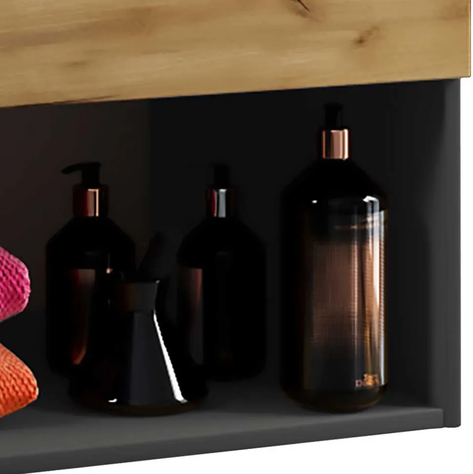 Zweifarbige Badezimmermöbel hängend - Effect (dreiteilig)