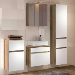 Zweifarbige Badmöbel Zusammenstellung - Maklesa (vierteilig)